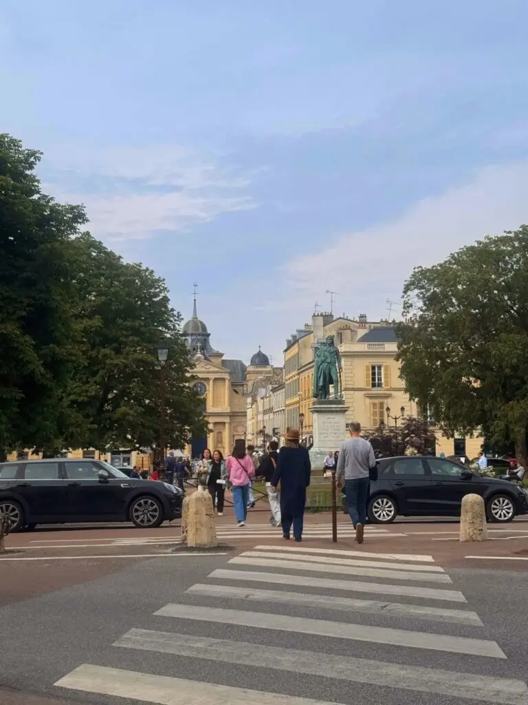 A short stroll from city center parking to the Palace of Versailles—discover walkable charm and hidden gems like Place Hoche along the way.